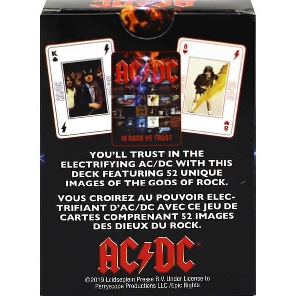 AQUARIUS AC / DC In Rock We Trust Set med 52 spelkortsjokrar)