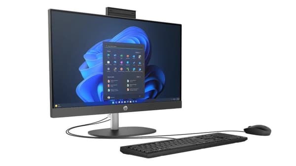HP AIO ProOne 240 G10 i3-N300 23,8" FHD IPS 250 nits AG 8 GB DDR4 SSD 512 UHD-kamera 5 MP W11Pro 3 år på plats