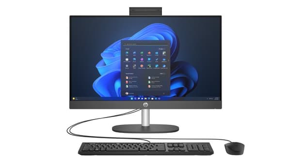 HP AIO ProOne 240 G10 i3-N300 23,8" FHD IPS 250 nits AG 8 GB DDR4 SSD 512 UHD-kamera 5 MP W11Pro 3 år på plats