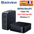 Pikkukuva 2 / 2: Mini PC, Intel 12. sukupolven N97, 1TB tallennustila,16+1TB