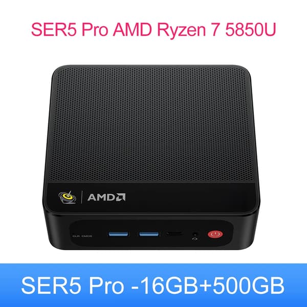 Mini PC, AMD Ryzen 7 PRO 5850U, 500GB SSD,5850U 16G500G, EU