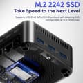 Miniatyrbild 4 av 4: Mini PC, Intel N150-processor, 12 GB RAM, 512 GB SSD,12GB LPDDR5 RAM 512GB SSD, EU