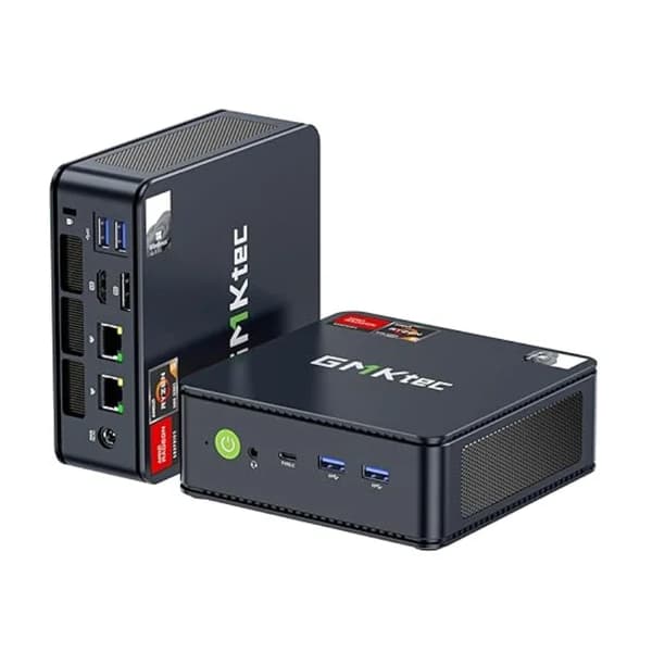 Mini PC, AMD Ryzen 5 6600H, 16GB minne, 512GB SSD,M6 EU-kontakt, EU, INGEN RAM INGENTING SSD