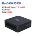 Miniatyrbild 2 av 2: Mini PC, AMD Ryzen 5 3550H, SSD,EU, 8GB 256GB