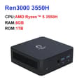 Miniatyrbild 2 av 2: Mini PC, AMD Ryzen 5 3550H, SSD,EU, 8GB 1TB