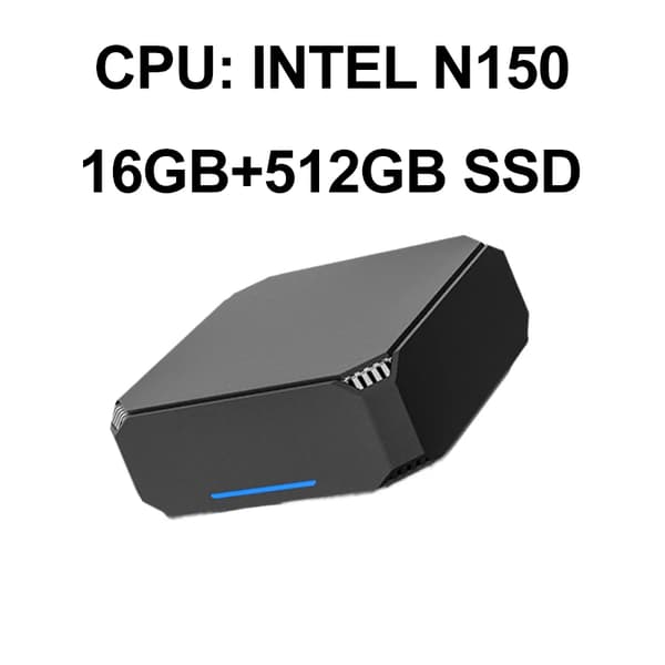 Mini PC, N150-processor, 16 GB RAM, 512 GB SSD,INTEL N150 16GB+512GB SSD