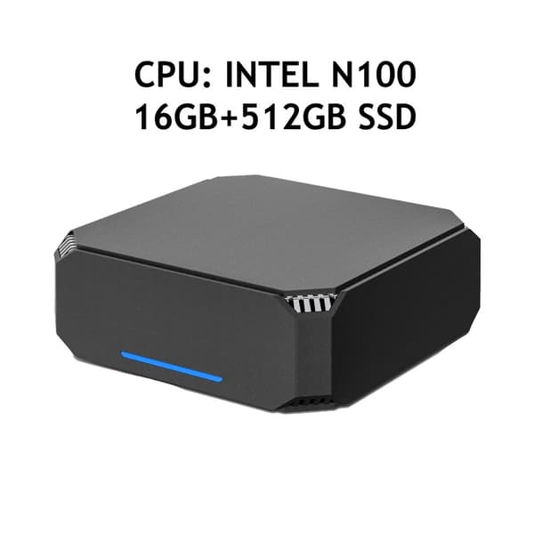 Mini PC, N150-processor, 16 GB RAM, 512 GB SSD,INTEL N100 16GB+512GB SSD