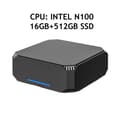 Miniatyrbild 2 av 2: Mini PC, N150-processor, 16 GB RAM, 512 GB SSD,INTEL N100 16GB+512GB SSD