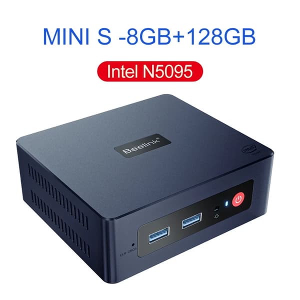 Mini PC, N95/N100, Minne, Lagring,Intel-processor, EU, N5095 8G128G