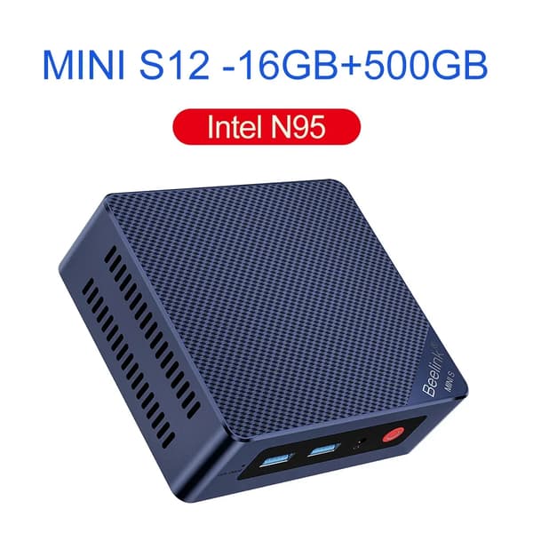 Mini PC, N95/N100, Minne, Lagring,N95 16G500G, Intel-processor, EU