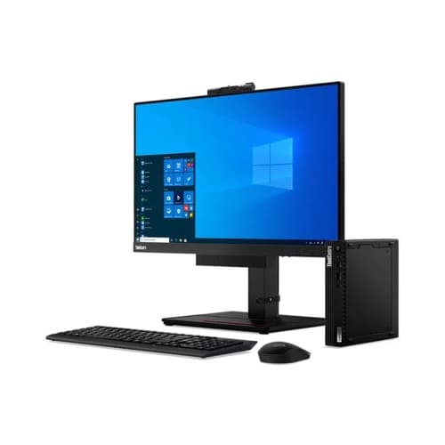 Lenovo ThinkCentre M75q Gen 2 - liten Ryzen 7 Pro 5755GE 3.2 GHz - 16 GB - SSD 512 GB - tysk Svart