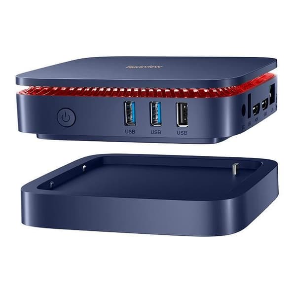 Blackview MP60 Mini PC Intel N5095 2.9GHz, Windows 11 Pro, 16GB LPDDR4 / 1TB SSD Mini stationär dator, 2.4G+5G Wi-Fi - Blå