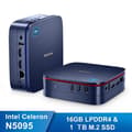 Miniatyrbild 1 av 4: Blackview MP60 Mini PC Intel N5095 2.9GHz, Windows 11 Pro, 16GB LPDDR4 / 1TB SSD Mini stationär dator, 2.4G+5G Wi-Fi - Blå
