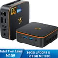 Miniatyrbild 1 av 6: Mini PC Huidun H50 Intel Twin Lake N150 3.6GHz Max 16 Go 512 Go/SSD 2To, Windows 11 Pro, Wifi 6, 4K UHD Display NETFLIX - Grå