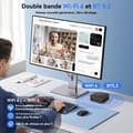 Miniatyrbild 5 av 6: Mini PC Huidun H50 Intel Twin Lake N150 3.6GHz Max 8 Go 256 Go/SSD 2To, Windows 11 Pro, Wifi 6, 4K UHD Display NETFLIX - Grå