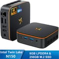 Miniatyrbild 1 av 6: Mini PC Huidun H50 Intel Twin Lake N150 3.6GHz Max 8 Go 256 Go/SSD 2To, Windows 11 Pro, Wifi 6, 4K UHD Display NETFLIX - Grå