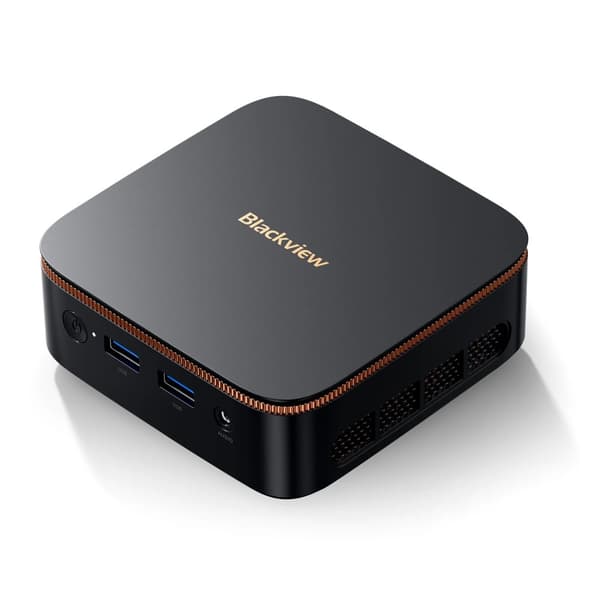 Mini PC, 16GB RAM, 512GB SSD, Op til 3,6GHz processor,SORT