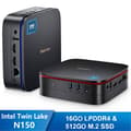 Miniatyrbild 1 av 6: Mini PC Blackview MP60 Intel Twin Lake N150 3.6GHz Max 16 Go 512 Go/SSD 2To, Windows 11, Wifi 6, 4K UHD Display NETFLIX - Grå