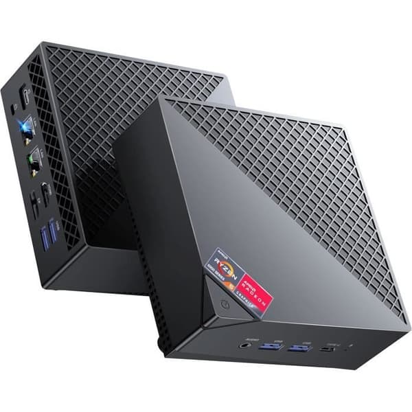 ACEMAGICIAN AM06PRO Mini PC Gamer AMD Ryzen7 5825U 8C/16T 4,5 GHz 32 Go DDR4 1 To M.2 SSD Typ-C 4K UHD Dubbel LAN WiFi 6 BT5.2
