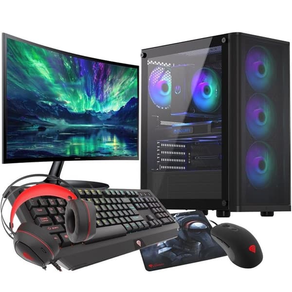VIST PC Gaming Ryzen 7 7700 - RAM 32GB - RTX 5060 - SSD 1TB M.2 - LCD 27 - W11 Pro