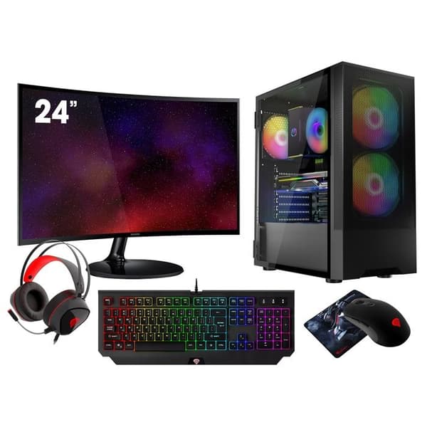 VIST Kit Gaming Ryzen 5 5600GT - RAM 16Go - SSD 1To M.2 - WIFI - LCD 24 - Windows 11 Pro