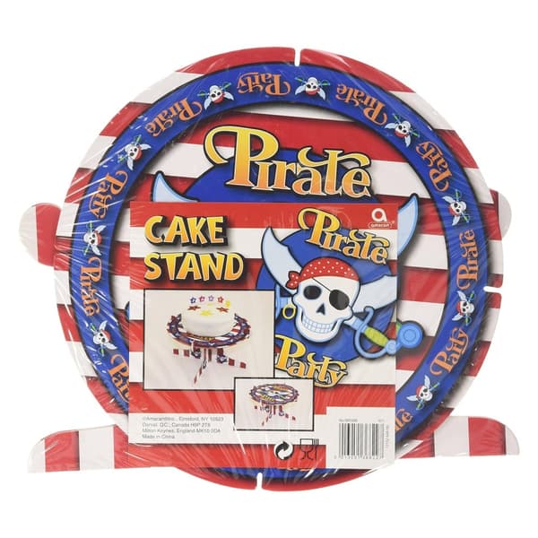 Amscan Pirate Cake Stand Red/Blue/White One Size