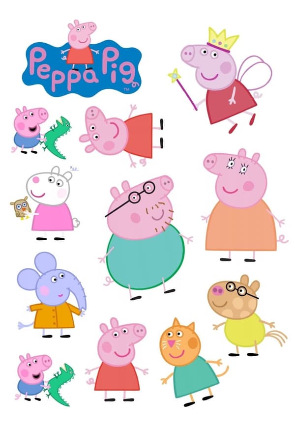 PEPPA PIG -kakkuvohvelihahmot wz3