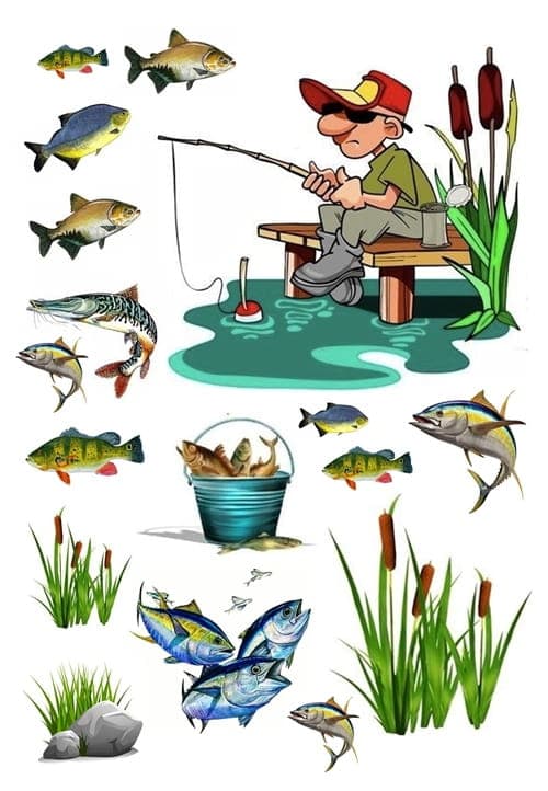 Vaffel til kage FISHMAN FISH FISH wz1