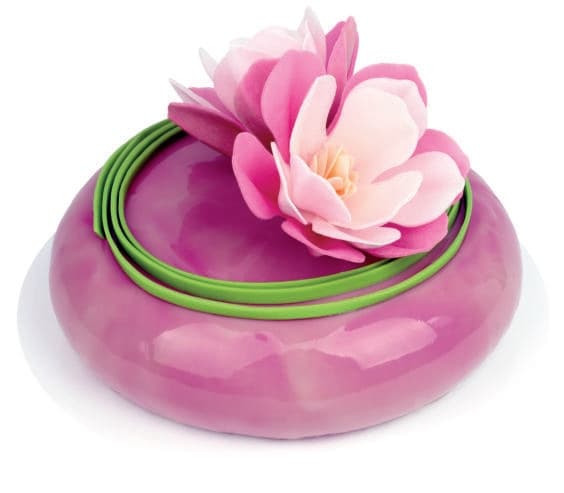 MAGNOLIA wafer rosa blommor 6 st XL för att dekorera tårtor och bakverk