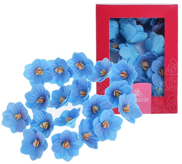 HORTENSIA wafer berry 18 st blommor för att dekorera kakor och bakverk