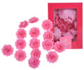 Miniatyrbillede 1 af 2: ROSE ROZALIA vaffel lyserød 15 stk. blomster til pyntning af kager og bagværk