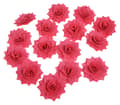 Miniatyrbild 2 av 2: ROSE ROZALIA wafer röd 15 st blommor för att dekorera tårtor och bakverk