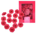 Miniatyrbild 1 av 2: ROSE ROZALIA wafer röd 15 st blommor för att dekorera tårtor och bakverk