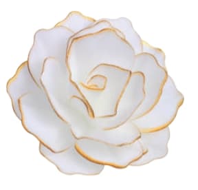XXL Spiselig vaffelrose Pastella Golden Finesse vaffelblomster 12,5 cm
