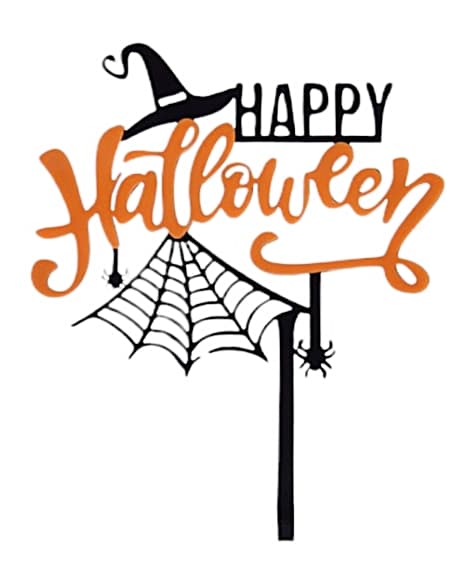 Akryylinen kakunkoriste HYVÄÄ HALLOWEENIA wz1
