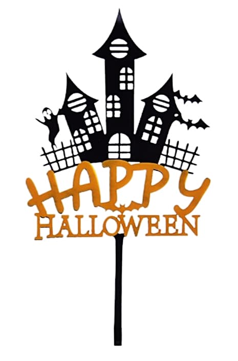 Akryl kagetopper HAPPY HALLOWEEN wz4