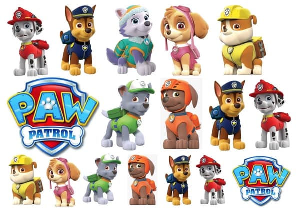 PAW PATROL A4 kagevaffel