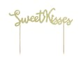 Miniatyrbild 1 av 2: Tårtdekoration ""Sweet Kisses"" Guldglitter