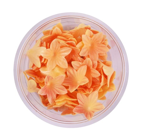 Mini tevaffelblomster 50 stk.