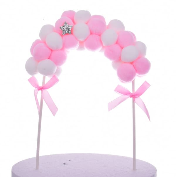 Topper BALLONGBÅGGIRLANG ROSA XL
