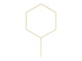 Miniatyrbild 1 av 3: Trätårtdekoration HEXAGON