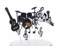 Miniatyrbild 1 av 2: Tårtdekorationer MUSIKNOTER set om 8