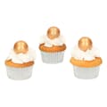Miniatyrbillede 2 af 2: Chokoladekugler til pynt GULD 2 cm/8 stk