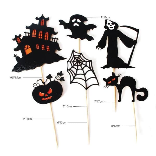 HALLOWEEN-kakunkoristeet 6 kpl setti