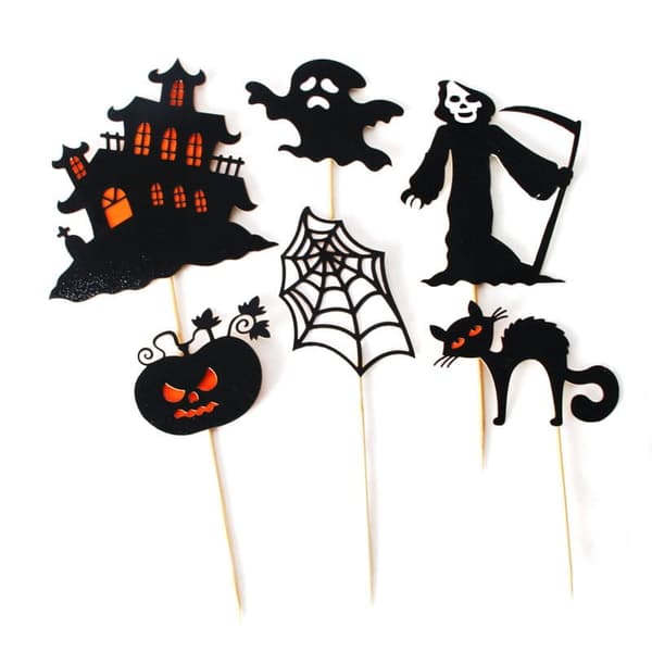 HALLOWEEN-kakunkoristeet 6 kpl setti