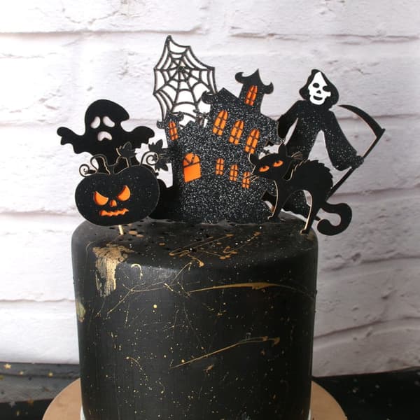 HALLOWEEN-kakunkoristeet 6 kpl setti