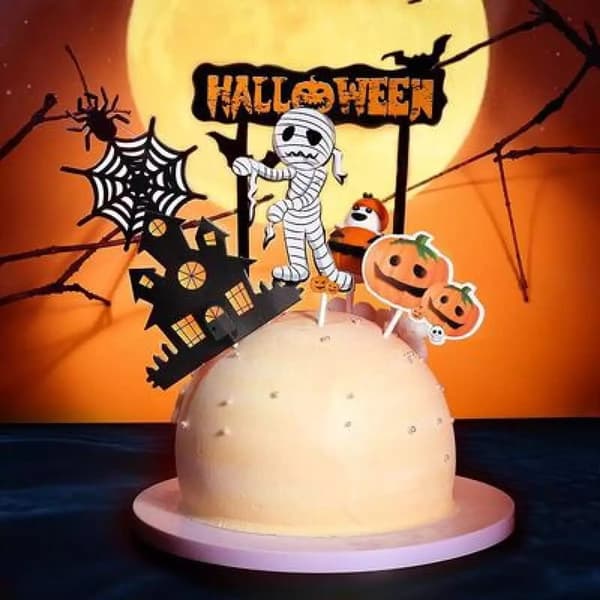 HALLOWEEN ZOMBIE kagetopper sæt med 5