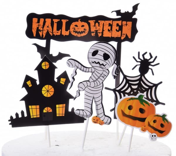 HALLOWEEN ZOMBIE kagetopper sæt med 5