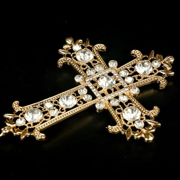 Metalltopp GULDKORS MED DIAMANTER