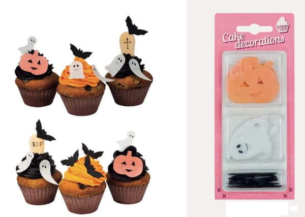 Halloween vaffeldekorationer sæt med 25
